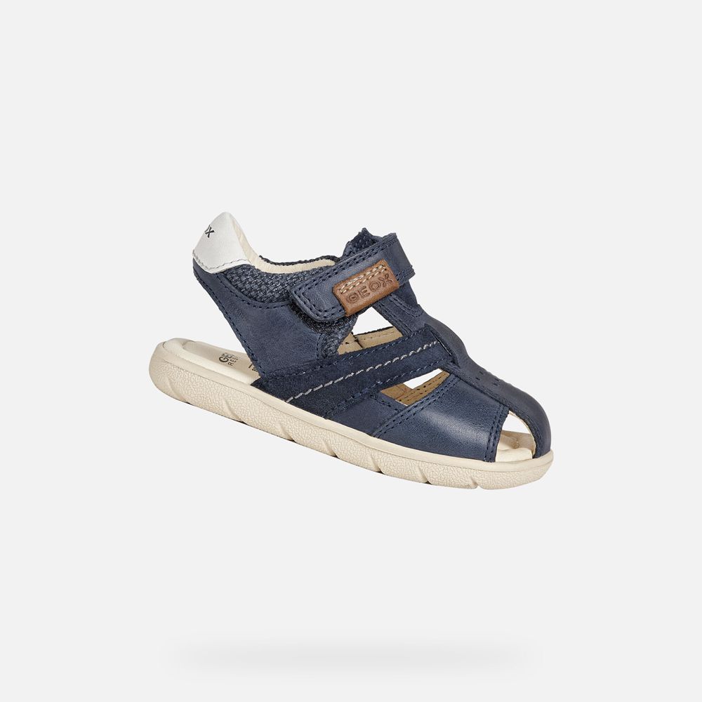 Sandalias Geox Bebe Azul Marinho - Alul Boy - CKMTU1759